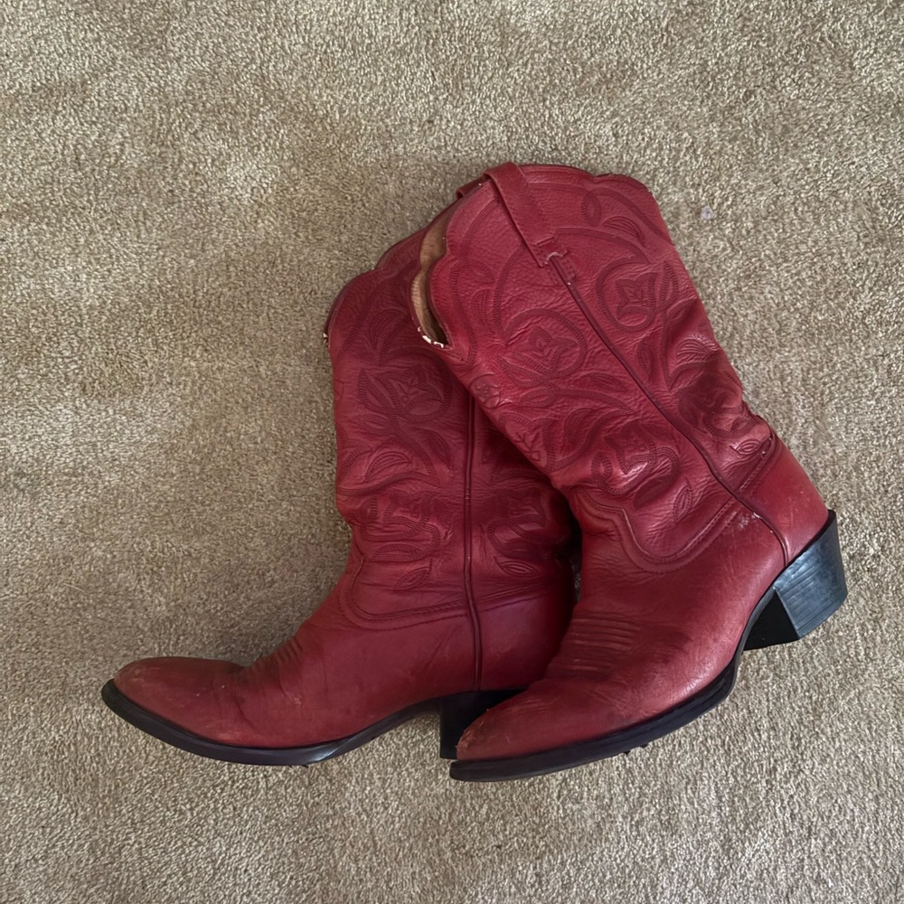 Ariat Red Heeled Western Boots
